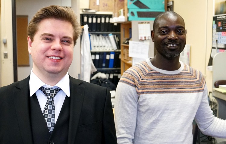 Research Associate Anton Oliynyk and Post-Doctoral Fellow Lawrence Adutwum. 