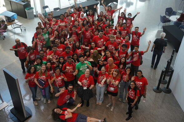 A group image of volunteers from last year's science festival