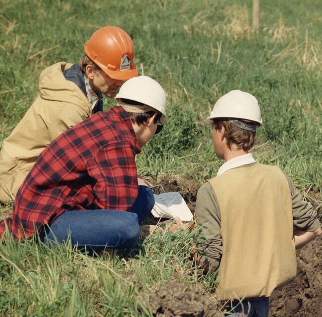 1. Anne with industry collaborators for coal mine reclamation from TransAlta at Highvale Mine Alberta.